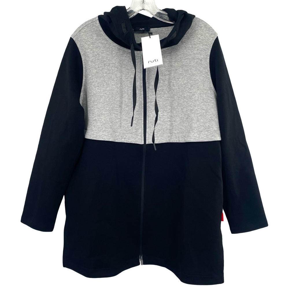 Ruti Colorblock Oversized Scuba Jacket New Size Medium Hoodie Sweatshirt